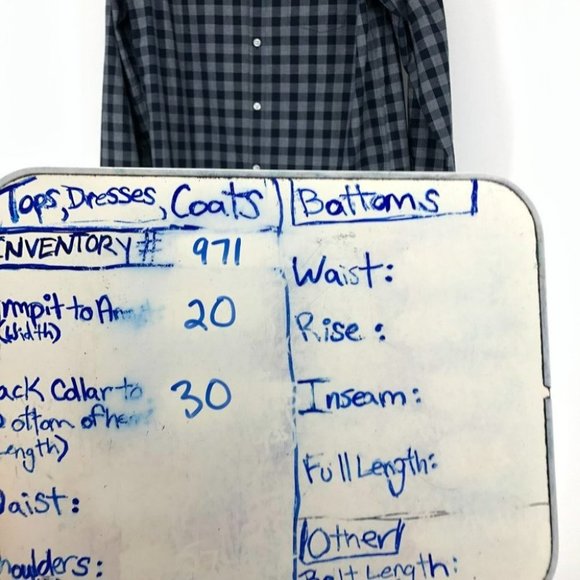 Original Penguin men’s blue checkered plaid button down shirt medium - Picture 9 of 13